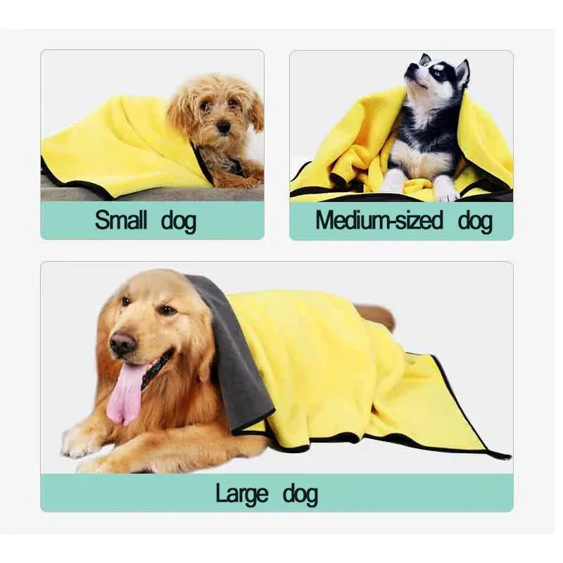 Absorbent Pet Towel for Dogs & Cats
