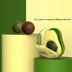 Avocado Catnip Toy – Interactive Teeth Cleaning Pet Toy