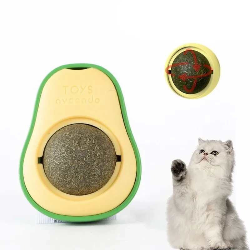 Avocado Catnip Toy – Interactive Teeth Cleaning Pet Toy