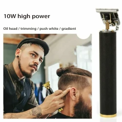 Professional USB Electric Hair Clippers – Rechargeable Beard Trimmer