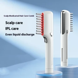Rechargeable Hair Growth Massage Comb - Scalp Stimulating Device for Thicker
