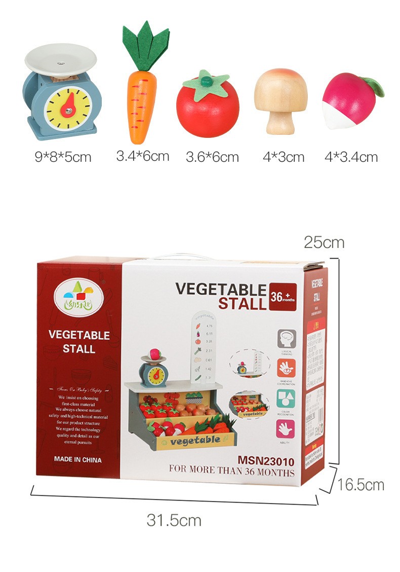 Robud Wooden Supermarket Playset