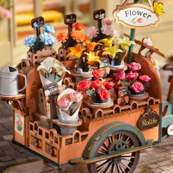Rolife New Wooden Puzzle Blossom Cart