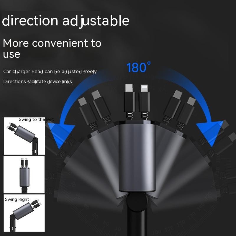 100W Metal Car Charger USB & Type-C Adapter