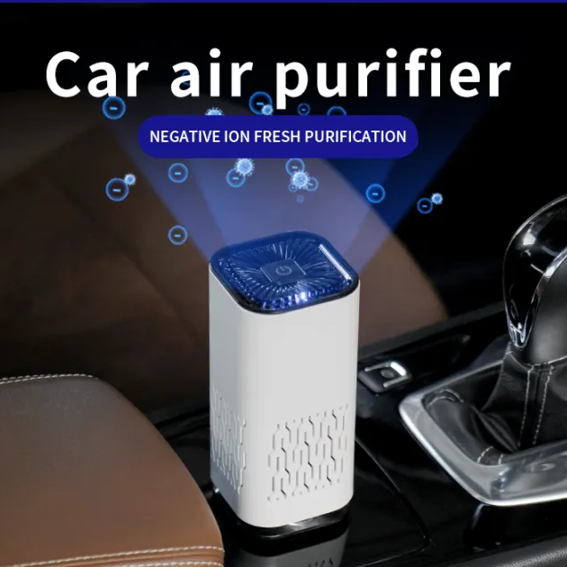 Portable Car & Home Air Purifier with Negative Ion Generator