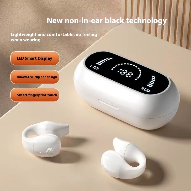 Ear Clip Bone Conduction Bluetooth Headphones