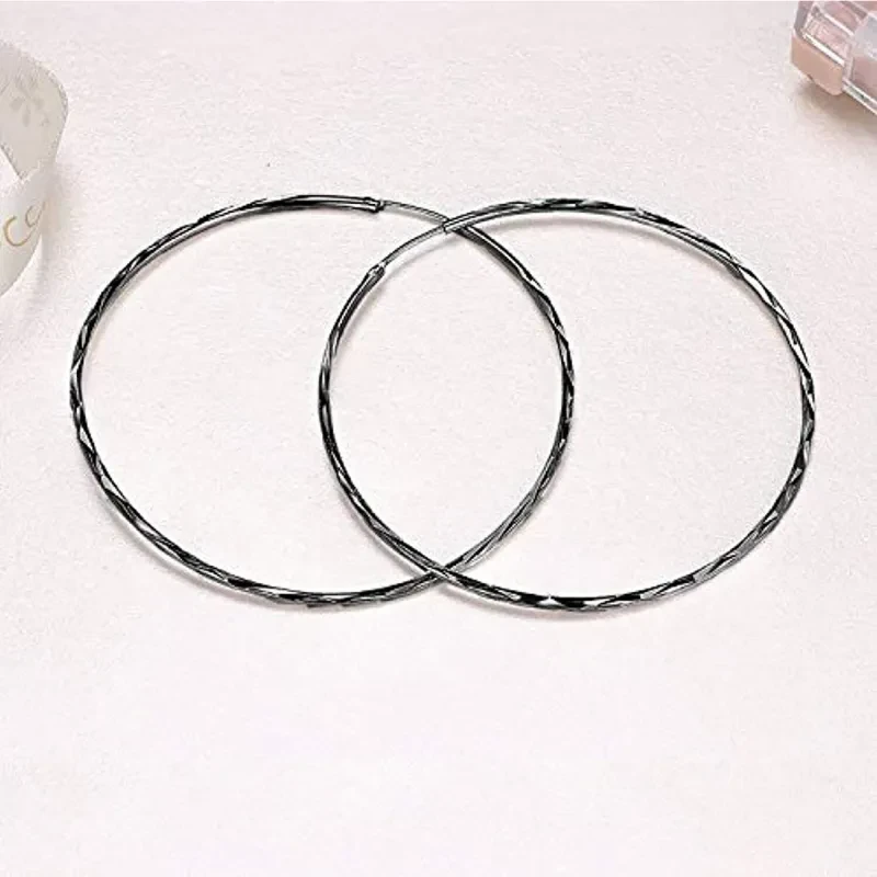 Classic 20mm Silver Hoop Earrings for Women