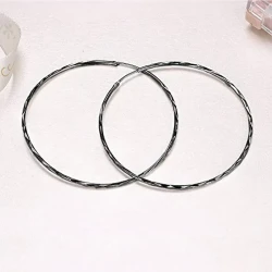 Classic 20mm Silver Hoop Earrings for Women