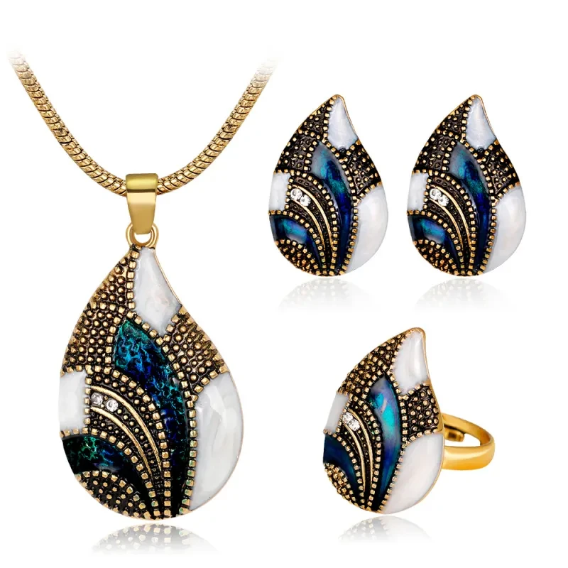 Elegant Water Drop Jewelry Set for Women