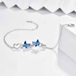 925 Sterling Silver Butterfly Bracelet